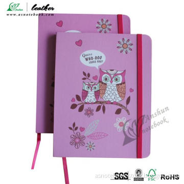 Custom A5 Size Hardcover Paper Notebook with Elastic Cord